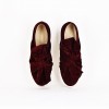 BURGUNDY SUEDE SHOES
